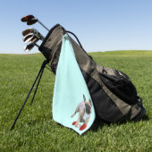 Handtuch Golf  französische Bulldogge ゴルフタオル (グリーン)