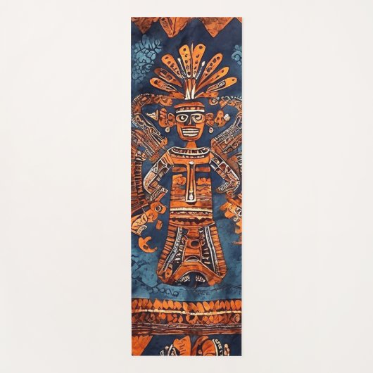 Handtuch Set Azteken Stil Mexico Mittel- Südamerik ヨガマット (正面)