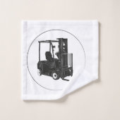 Handtuch Set mit Gabelstapler Grafik バスタオルセット (ウォッシュタオル)