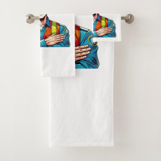 Handtuch Set mit Manga-Sicherheitsfachmann バスタオルセット (インサイチュ)