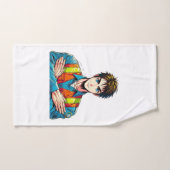 Handtuch Set mit Manga-Sicherheitsfachmann バスタオルセット (ハンドタオル)