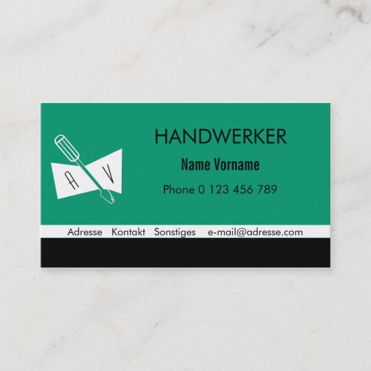 Handwerker 名刺 (正面)