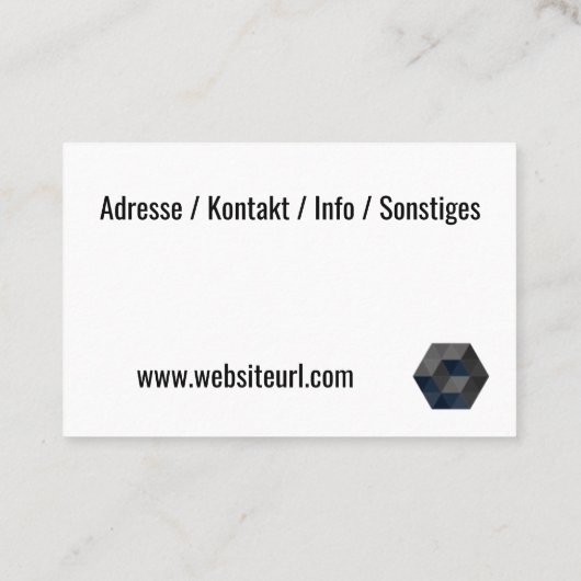 Handwerker Meisterbetrieb 名刺 (裏面)