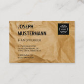 Handwerker Visitenkarte Vorlage Anpassen 名刺 (裏面)