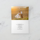Handwriteの原稿の上品な結婚式のサンキューカード サンキューカード (内部)