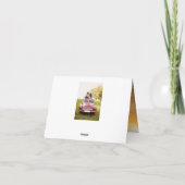 Handwriteの原稿の上品な結婚式のサンキューカード サンキューカード (裏面)
