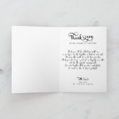 Handwriting with Heart Elegant Photo Thank You  サンキューカード (内部)