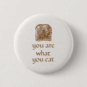 Handwritten Bread Badge – A Cozy Design for Foodie 缶バッジ
