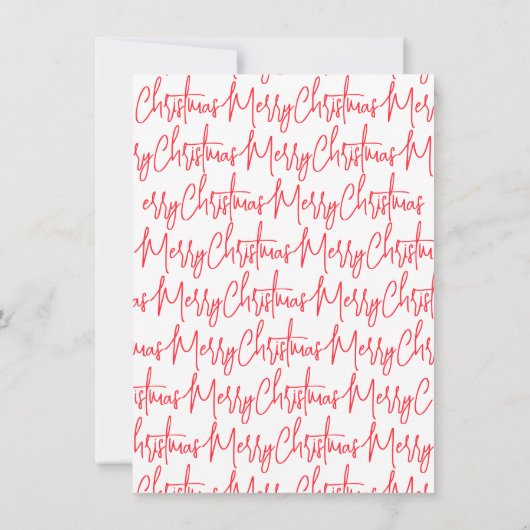 Handwritten Christmas Party Invitation 招待状 (裏面)