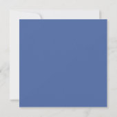 Handwritten Coquette Bow Blue Bridal Shower Square 招待状 (裏面)