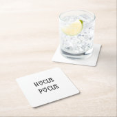 Handwritten hocus pocus スクエアペーパーコースター (インサイチュ)