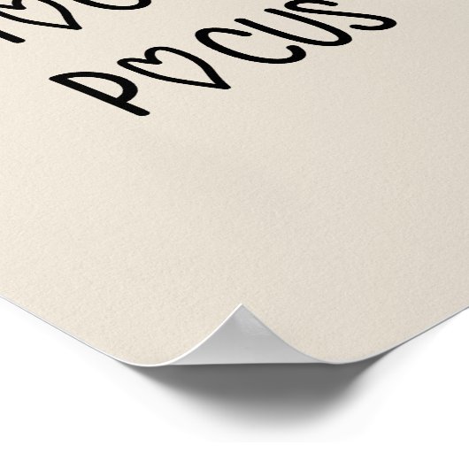 Handwritten hocus pocus ポスター (角)