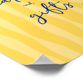 Handwritten Lemon Italian Cards and Gifts Sign ポスター (角)