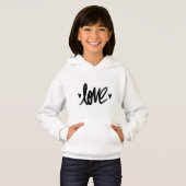 Handwritten Love Baby Girl Hoodie (正面フル)