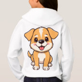 Handwritten Love Baby Girl Hoodie (裏面)