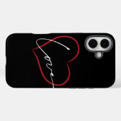 handwritten love poster Case-Mate iPhoneケース (裏面 (横))