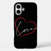 handwritten love poster  Case-Mate iPhoneケース (裏面)