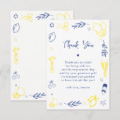 Handwritten Main Squeeze Baby Shower Thank You サンキューカード (正面/裏面)