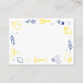 Handwritten Main Squeeze Italian Diaper Raffle エンクロージャーカード (裏面)