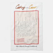 Handwritten Marinade Recipeママの キッチンタオル (縦)
