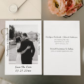 Handwritten Photo Wedding Save The Date セーブザデート