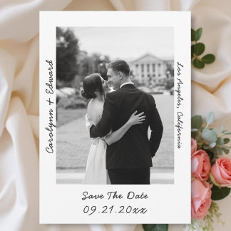 Handwritten Photo Wedding Save The Date セーブザデート