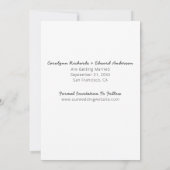 Handwritten Photo Wedding Save The Date セーブザデート (裏面)