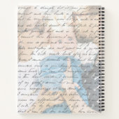 Handwritten Script Family Photo Personalized ノートブック (裏面)