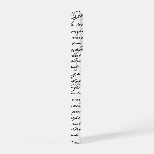 Handwritten Script Personalized 2 Photo Layout iPhoneケース (右側面)