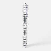 Handwritten Script Personalized 2 Photo Layout iPhoneケース (右側面)