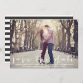 Handwritten Script Save the Date Announcement セーブザデート (正面/裏面)