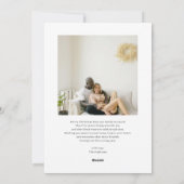 Handwritten Script Serif Merry Christmas 5 Photo シーズンカード (裏面)