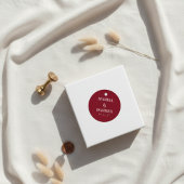 Handwritten Script Whimsical Pink Custom Wedding フェイバータグ