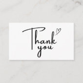 Handwritten Thank You Card Small Business 名刺 (正面)