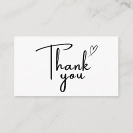 Handwritten Thank You Card Small Business 名刺