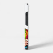 Handy Hülle mit Manga-Sicherheitsfachmann iPhoneケース (左側面)