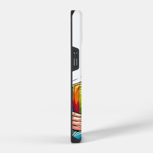 Handy Hülle mit Manga-Sicherheitsfachmann iPhoneケース (右側面)