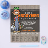 Handy Man.Carpenter.Plumber.Painter.Afro American チラシ (シングル)