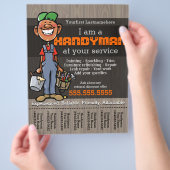 Handy Man.Carpenter.Plumber.Painter.Afro American チラシ (手)