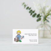 Handy Man Tool Box Contractor Business Card 名刺 (スタンド正面)
