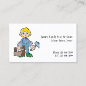 Handy Man Tool Box Contractor Business Card 名刺 (正面)