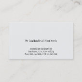 Handy Man Tool Box Contractor Business Card 名刺 (裏面)