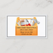 Handy Man Tool Box Contractor Business Card 名刺 (正面)
