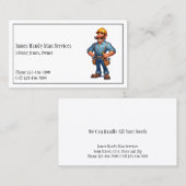 Handy Man Tool Box Contractor Business Card 名刺 (正面/裏面)