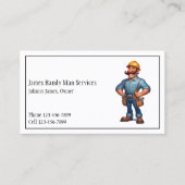 Handy Man Tool Box Contractor Business Card 名刺 (正面)