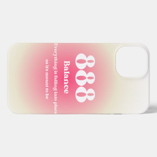 Handyhülle mit Angel Number 888  iPhoneケース (裏面横)