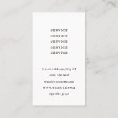 Handymanツールのロゴ 名刺 (裏面)