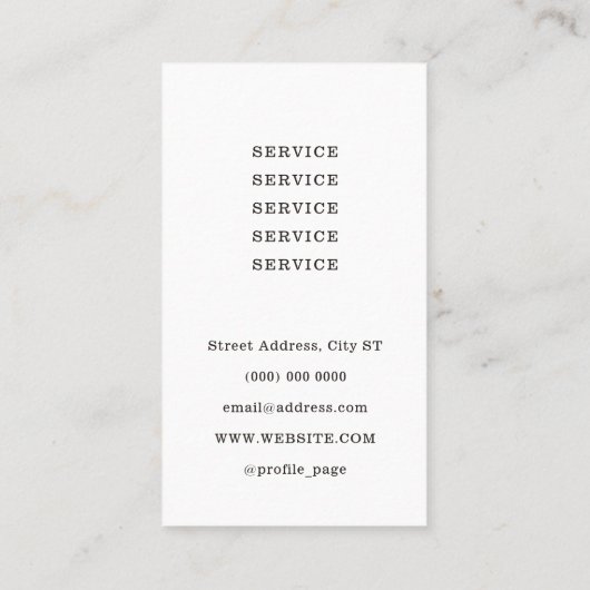 Handymanツールのロゴ 名刺 (裏面)