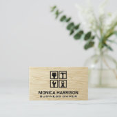 Handymanハードウェアツール | 木目 名刺 (スタンド正面)