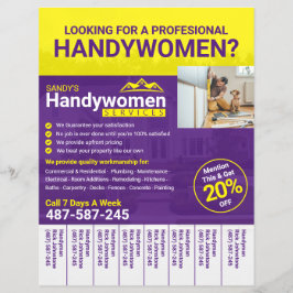 Handymanビジネスチラシ-ホームビジネス チラシ